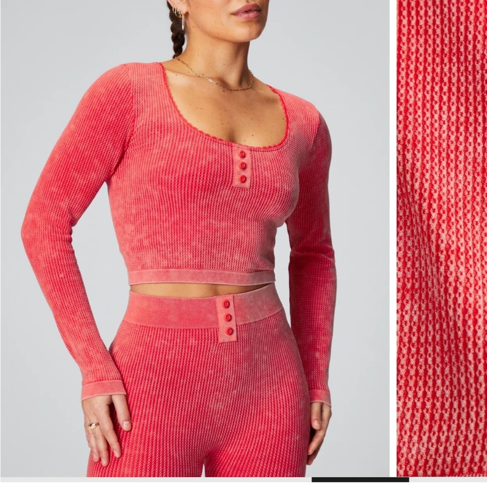 Fabletics Cable Knit Long-Sleeve Set